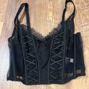 Victoria's Secret Black Lace Bra Top